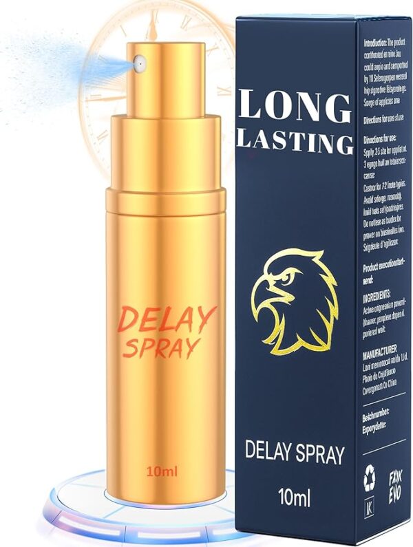 Desensitized Delay Sprayer for Long Last Men Sex Novelties, Fast-Acting Formula Sex Sprays for Climax Control in Bed, Sexual Enhancers Last Longer Sex Supplement for Him, 0.34 FL OZ