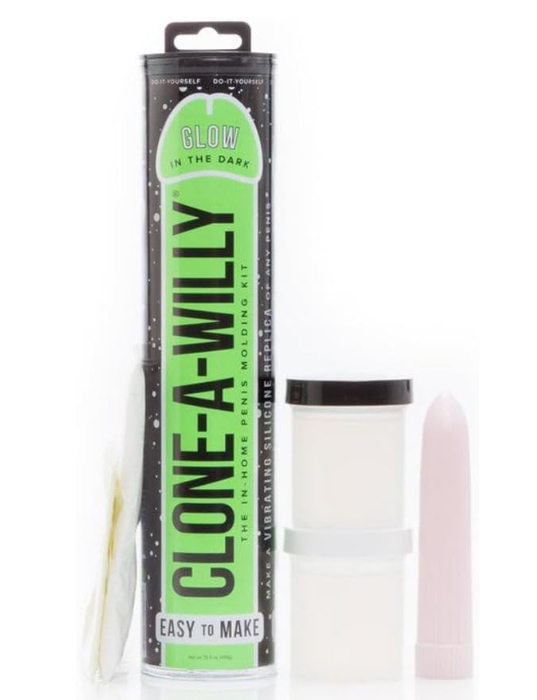 CLONE-A-WILLY - Silicone Penis Casting Kit for Glow In The Dark Dildo (Green)