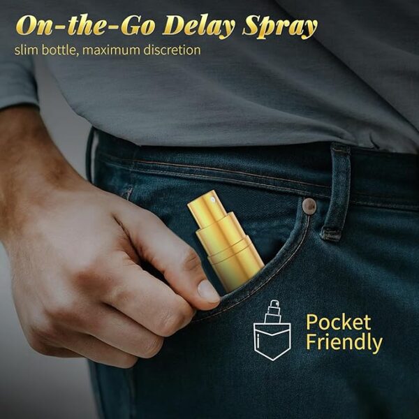 Desensitized Delay Sprayer for Long Last Men Sex Novelties, Fast-Acting Formula Sex Sprays for Climax Control in Bed, Sexual Enhancers Last Longer Sex Supplement for Him, 0.34 FL OZ