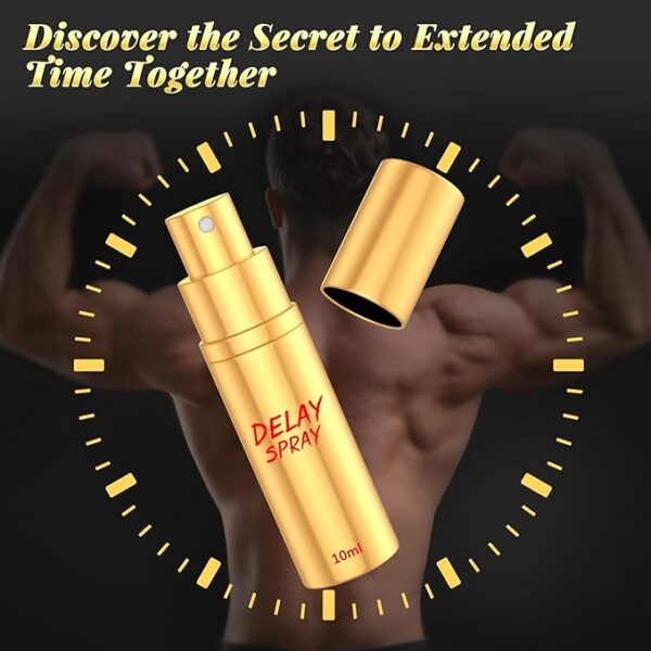 Desensitized Delay Sprayer for Long Last Men Sex Novelties, Fast-Acting Formula Sex Sprays for Climax Control in Bed, Sexual Enhancers Last Longer Sex Supplement for Him, 0.34 FL OZ